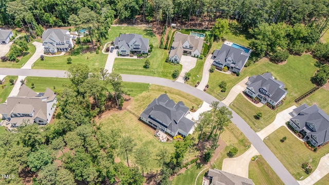 2328 Sanctuary Dr, Raleigh, NC 27606 - aerial overview of property's location featuring nearby suburban area
