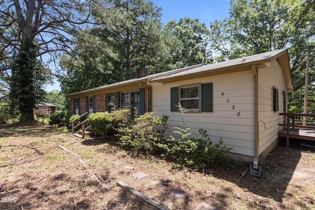 4038 Redwood Rd, Durham, NC 27704 - view of ranch-style home