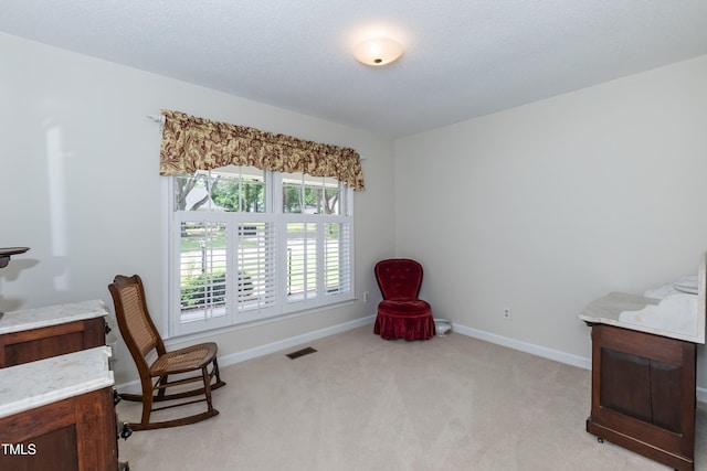 303 Spring St, Louisburg, NC 27549 - sitting room featuring light colored carpet and baseboards