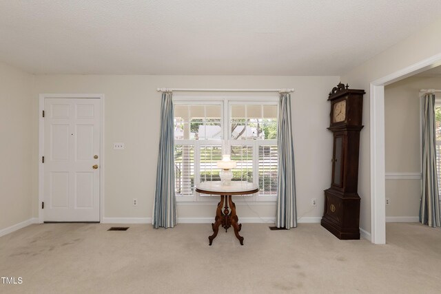 303 Spring St, Louisburg, NC 27549 - carpeted entrance foyer featuring baseboards