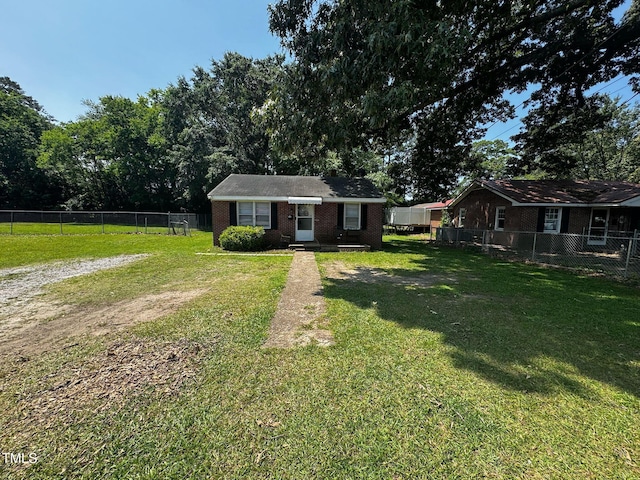 1445 E Chaloner Dr, Roanoke Rapids, NC 27870 - view of front facade with brick siding