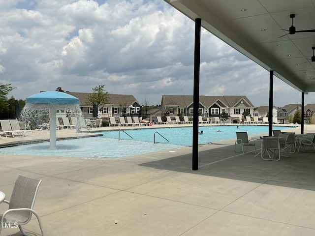 1116 Sidney Creek Dr Unit 1116, Zebulon, NC 27597 - community pool featuring a patio
