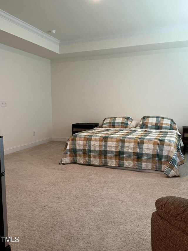 1116 Sidney Creek Dr Unit 1116, Zebulon, NC 27597 - carpeted bedroom with crown molding and baseboards