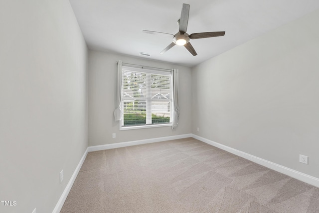 537 Bramble Ln, Clayton, NC 27527 - carpeted spare room featuring a ceiling fan and baseboards