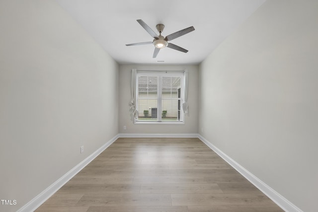537 Bramble Ln, Clayton, NC 27527 - spare room with light wood-type flooring and ceiling fan