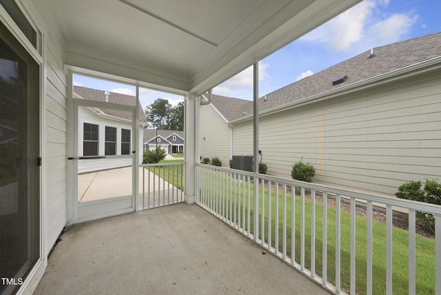537 Bramble Ln, Clayton, NC 27527 - view of unfurnished sunroom