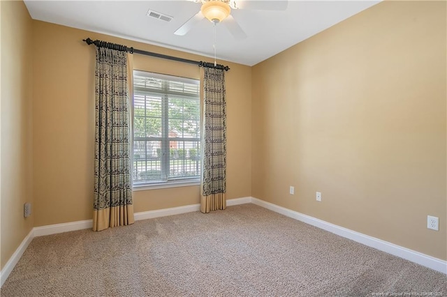239 Nandina Ct Unit 21A, Fayetteville, NC 28311 - carpeted empty room featuring ceiling fan and baseboards