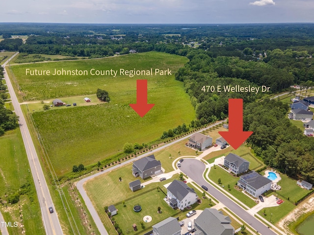 470 E Wellesley Dr, Clayton, NC 27520 - aerial view