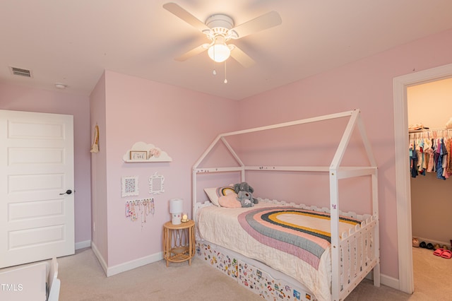 470 E Wellesley Dr, Clayton, NC 27520 - carpeted bedroom featuring baseboards and ceiling fan