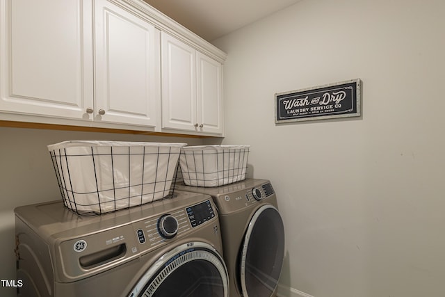 470 E Wellesley Dr, Clayton, NC 27520 - laundry room featuring cabinet space and independent washer and dryer