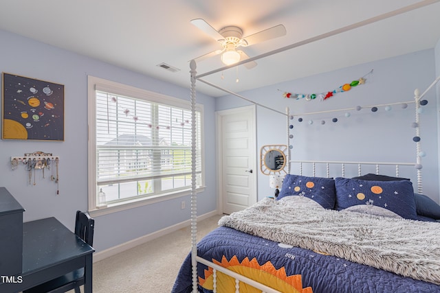 470 E Wellesley Dr, Clayton, NC 27520 - bedroom with carpet flooring and ceiling fan