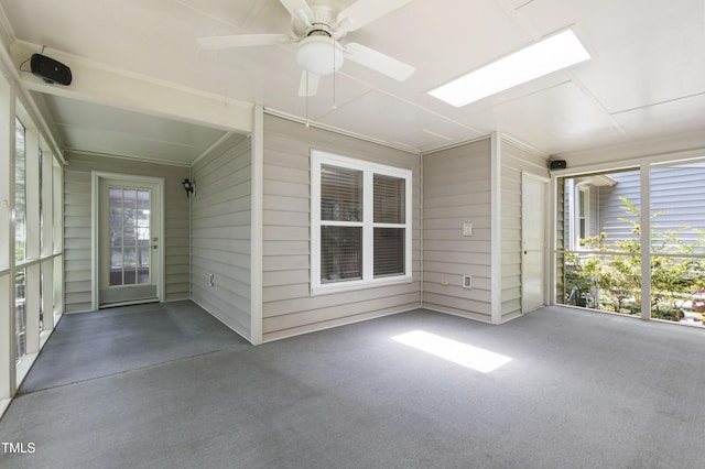 115 Heatherwood Dr, Apex, NC 27502 - unfurnished sunroom with ceiling fan