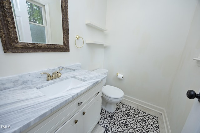 409 Glaive Dr, Durham, NC 27703 - bathroom with vanity and tile patterned floors