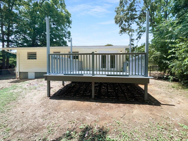 1914 Adams Pl, Hillsborough, NC 27278 - back of house featuring a wooden deck