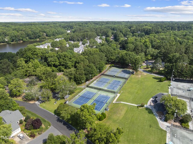 107 Wimbledon Ct, Cary, NC 27511 - view of property location with a heavily wooded area and a large body of water