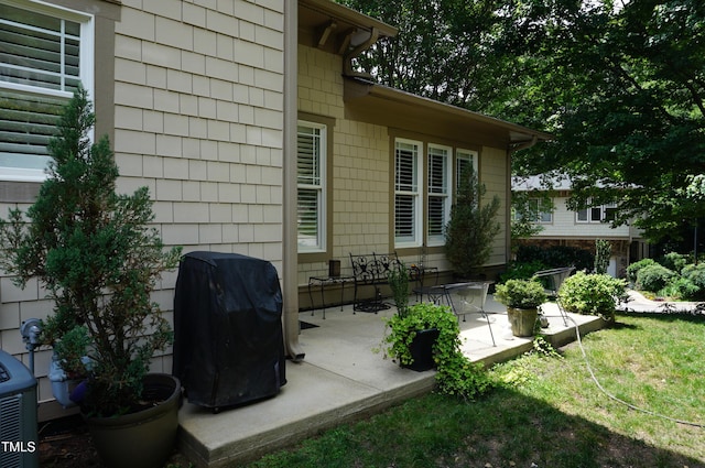 4810 Glenmist Ct, Raleigh, NC 27612 - view of patio with area for grilling