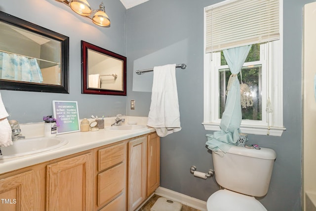 713 Saint Catherines Dr, Wake Forest, NC 27587 - full bathroom featuring double vanity and curtained shower