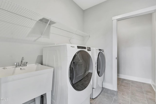 1100 Balsawood Dr Unit 5, Durham, NC 27705 - laundry room with separate washer and dryer and baseboards