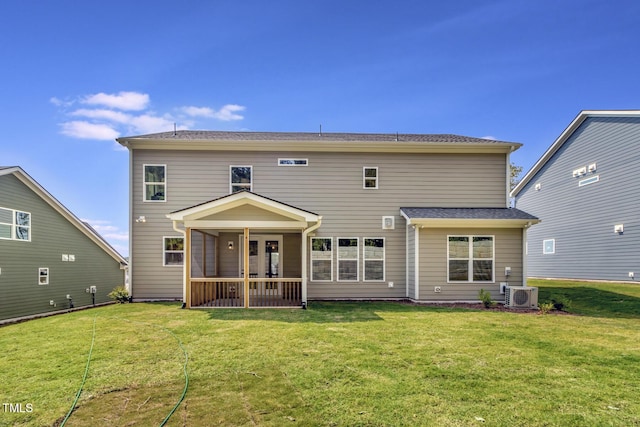 1100 Balsawood Dr Unit 5, Durham, NC 27705 - back of property featuring a lawn and a cooling unit