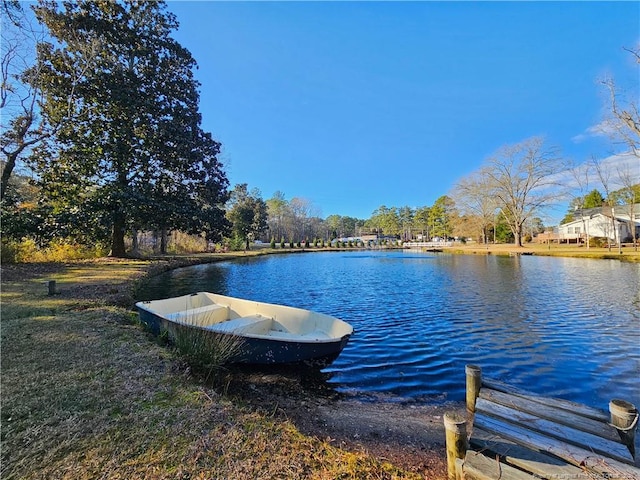 3647 Olivia Rd, Sanford, NC 27332 - dock area with a water view