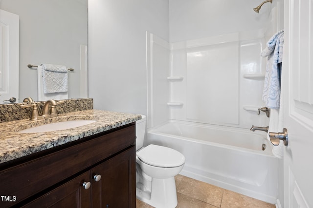 329 Castle Rock Ln, Cary, NC 27519 - full bath featuring vanity, tub / shower combination, and tile patterned flooring