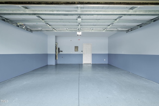 329 Castle Rock Ln, Cary, NC 27519 - garage with electric panel and a garage door opener