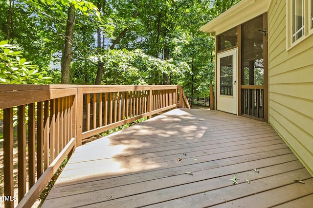 3124 Briar Stream Run, Raleigh, NC 27612 - wooden terrace with a sunroom