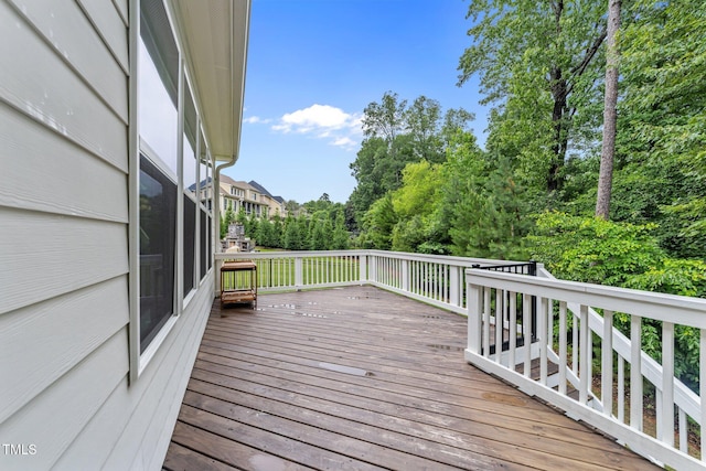7502 Latteri Ct, Raleigh, NC 27613 - view of wooden terrace