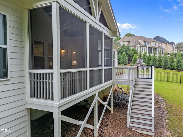 7502 Latteri Ct, Raleigh, NC 27613 - exterior view of stairway and a residential view
