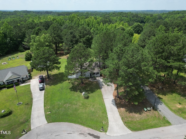 50 Rainwood Ct, Louisburg, NC 27549 - aerial view of a heavily wooded area