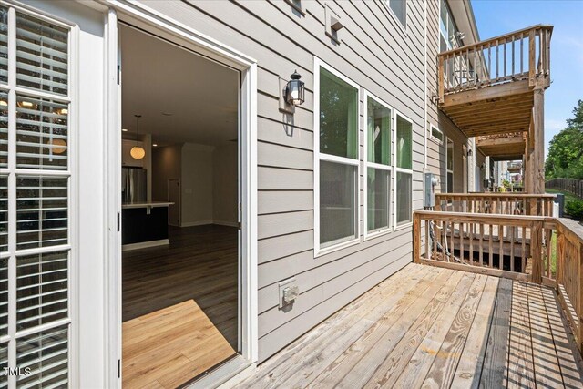 214 George Pine Way, Knightdale, NC 27545 - view of wooden terrace