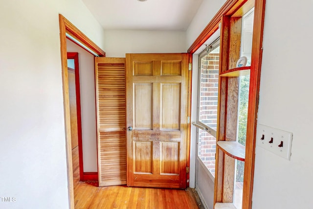 9455 Boston Rd, Roxboro, NC 27574 - entryway featuring light wood finished floors and baseboards