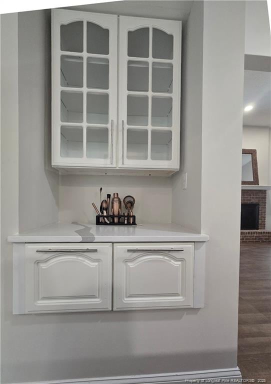 409 Thimbleberry Dr, Vass, NC 28394 - bar area featuring wood finished floors
