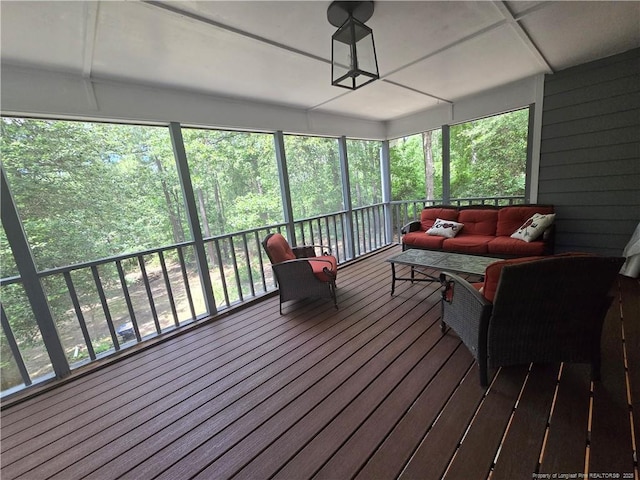 409 Thimbleberry Dr, Vass, NC 28394 - sunroom with outdoor lounge area