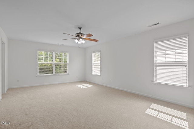 324 Farrow Glen Loop, Cary, NC 27519 - unfurnished room featuring ceiling fan, light colored carpet, and baseboards