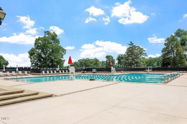 1211 E Pointe Dr, Durham, NC 27712 - community pool featuring a patio area