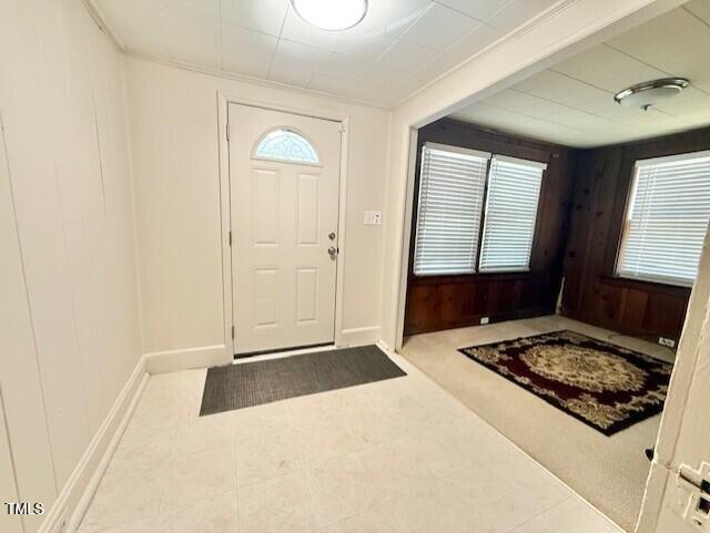 1112 N Driver St, Durham, NC 27701 - tiled foyer entrance with baseboards