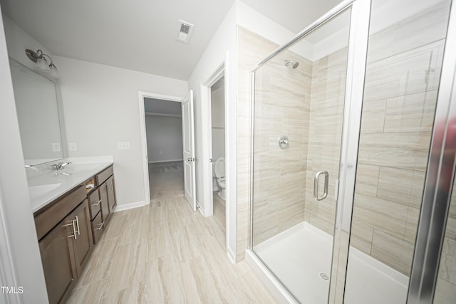 1108 Matterhorn Dr, Fuquay Varina, NC 27526 - full bathroom featuring double vanity and a shower stall