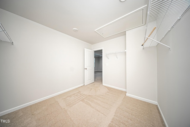 1108 Matterhorn Dr, Fuquay Varina, NC 27526 - spacious closet featuring attic access and carpet floors