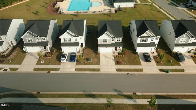 1108 Matterhorn Dr, Fuquay Varina, NC 27526 - aerial view of residential area with a pool area