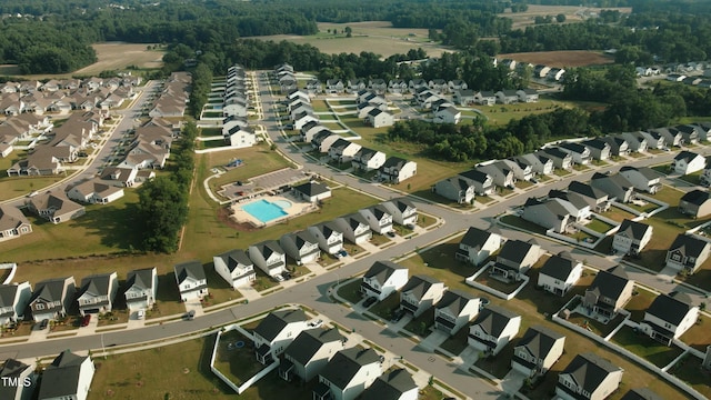 1108 Matterhorn Dr, Fuquay Varina, NC 27526 - aerial view of property and surrounding area featuring nearby suburban area