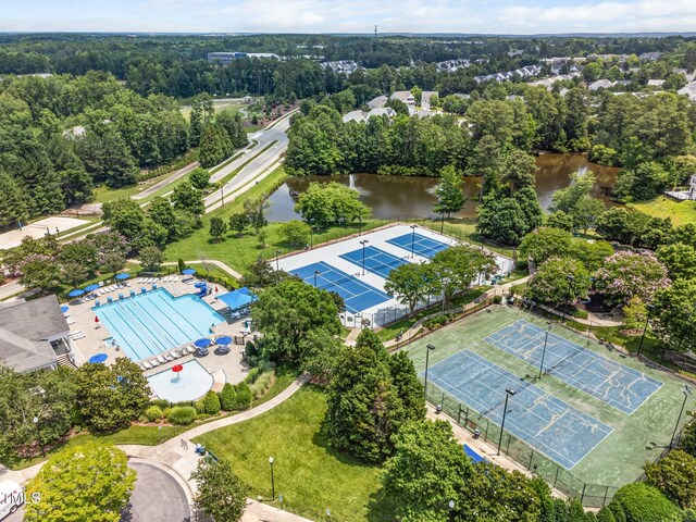 306 Berlin Way, Morrisville, NC 27560 - drone / aerial view of a large body of water