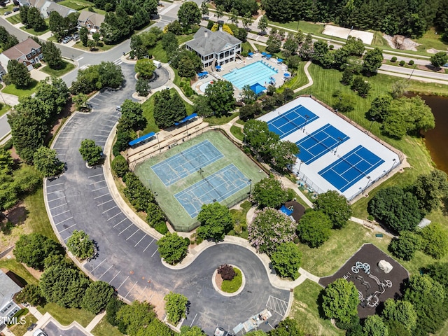 306 Berlin Way, Morrisville, NC 27560 - aerial view of a pool area