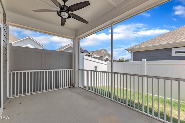 1217 Linkwood Way, Fuquay Varina, NC 27526 - balcony featuring ceiling fan