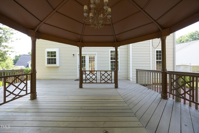 803 High Ct, Hillsborough, NC 27278 - deck featuring a gazebo