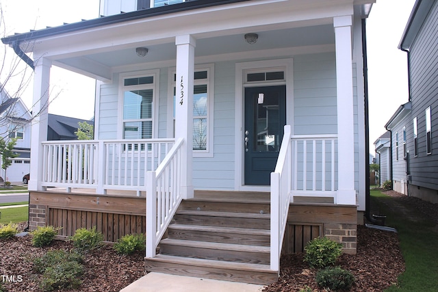1534 Millrock Trl, Wendell, NC 27591 - doorway to property featuring a porch