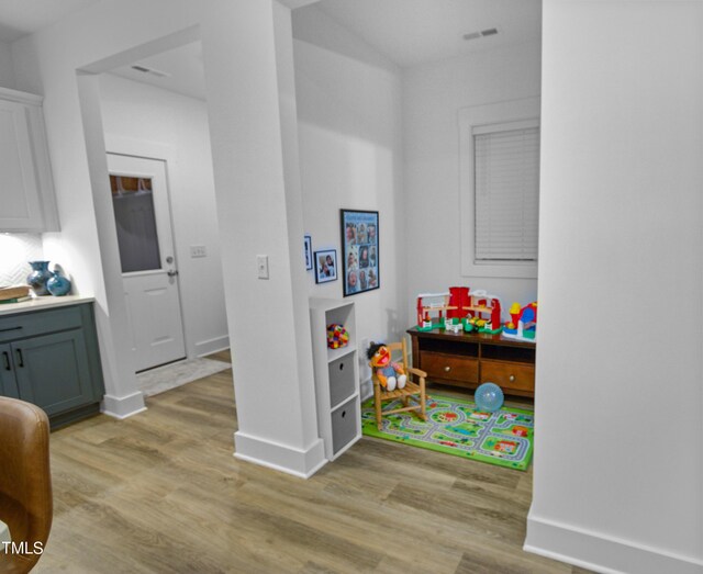 1534 Millrock Trl, Wendell, NC 27591 - recreation room with light wood-style flooring and baseboards