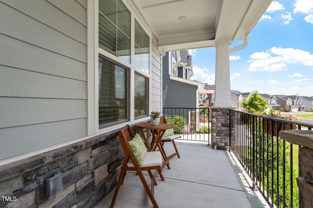 74 Permit Ct, Chapel Hill, NC 27517 - covered porch with a residential view