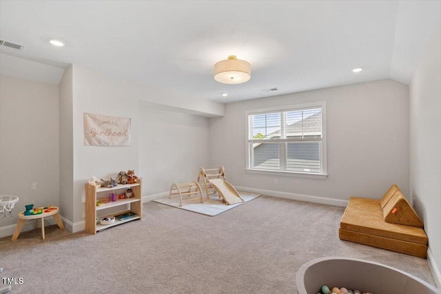 74 Permit Ct, Chapel Hill, NC 27517 - playroom with carpet flooring, baseboards, and recessed lighting
