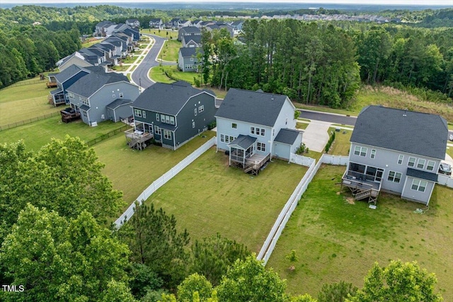 74 Permit Ct, Chapel Hill, NC 27517 - aerial perspective of suburban area with a heavily wooded area